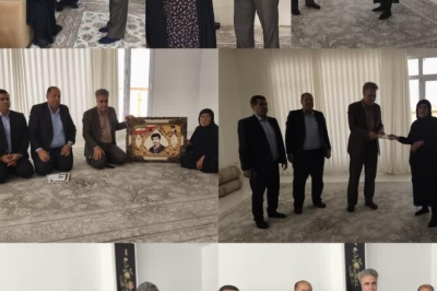 دیدار مدیرعامل آبفا با خانواده شهدا به مناسبت گرامیداشت هفته دفاع مقدس